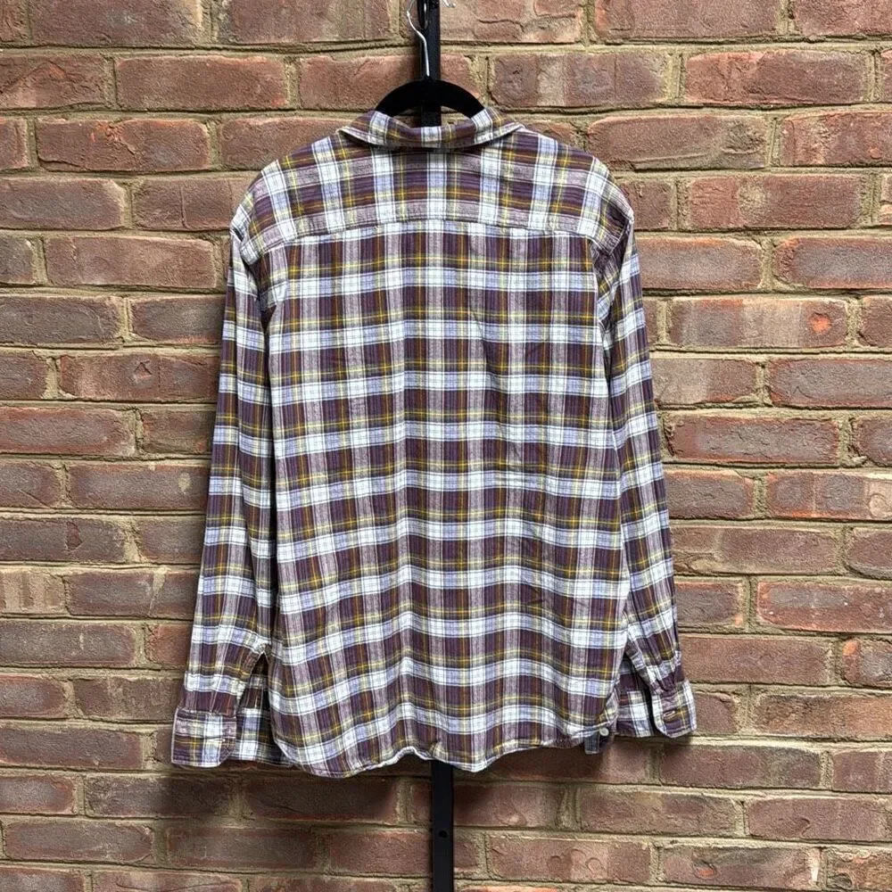 Levi’s Men’s Plaid Flannel Button Down Long Sleeve Shirt Size Large